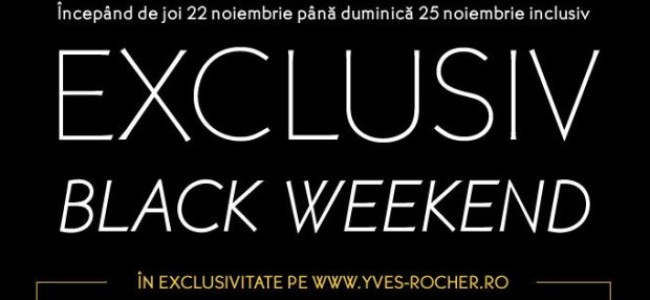 Black Week-End cu 35% reducere la Yves Rocher