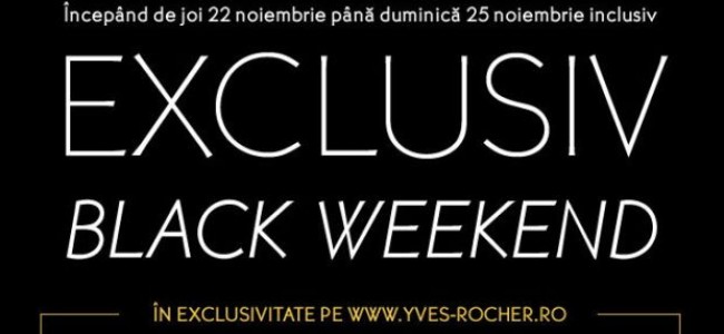 Black Week-End cu 35% reducere la Yves Rocher Black Week-End cu 35% reducere la Yves Rocher